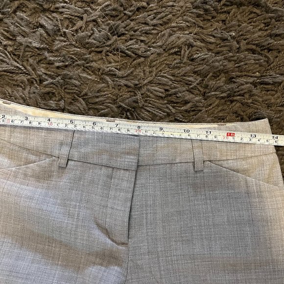 Express Editor Barely Boot Pants Women's size 0R Light Gray Tweed - Picture 4 of 6